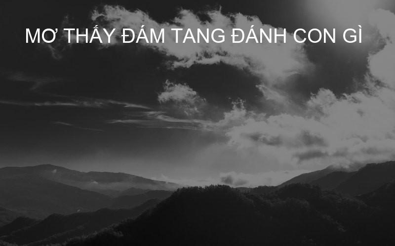 mơ thấy đám tang đánh con gì