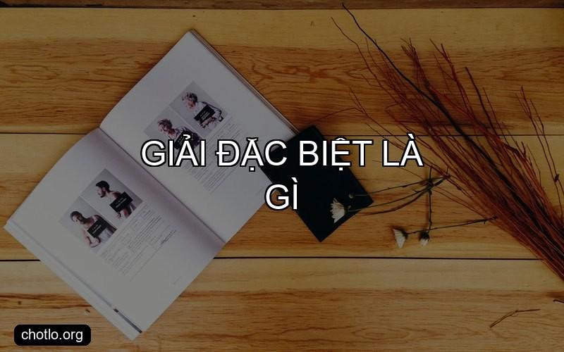 giải đặc biệt là gì