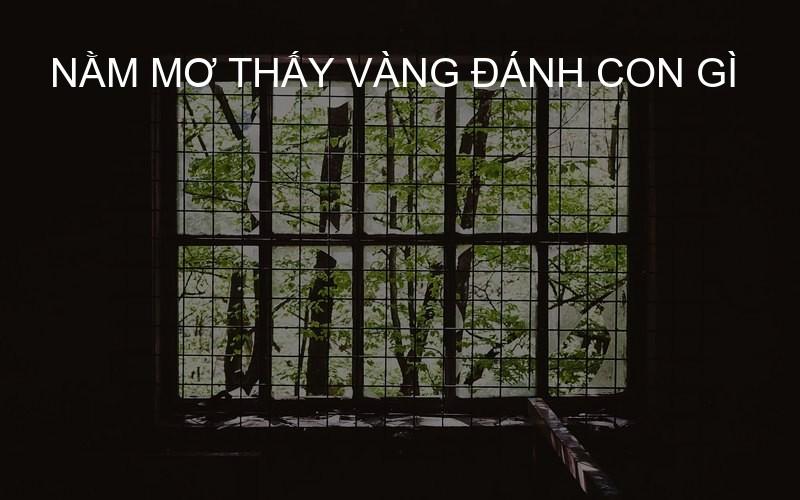 nằm mơ thấy vàng đánh con gì
