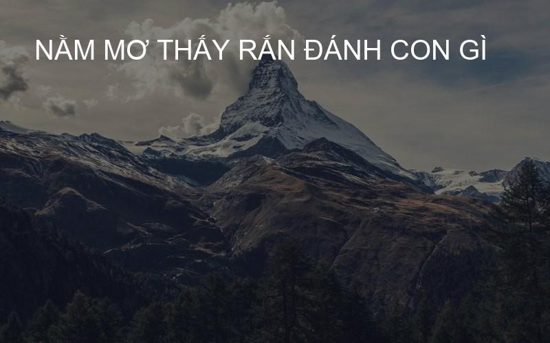 nằm mơ thấy rắn đánh con gì