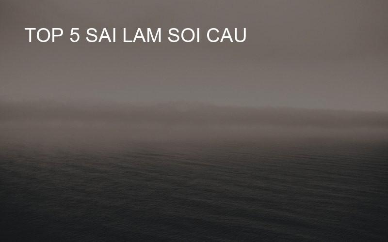 top 5 sai lam soi cau