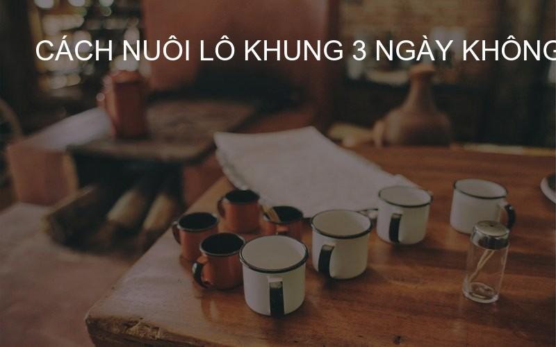 Cách nuôi lô khung 3 ngày không lo lỗ