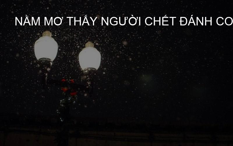 Nằm mơ thấy người chết đánh con gì
