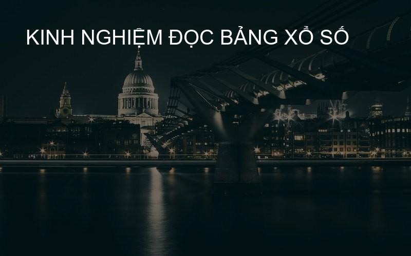 kinh nghiệm đọc bảng xổ số