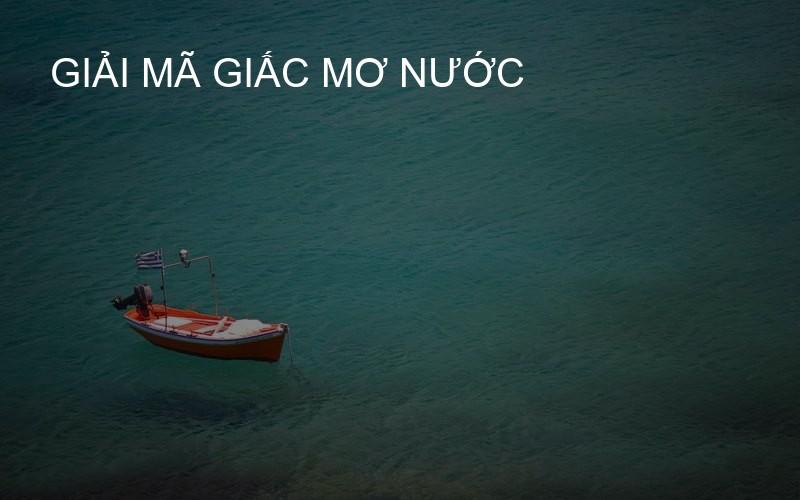 giải mã giấc mơ nước